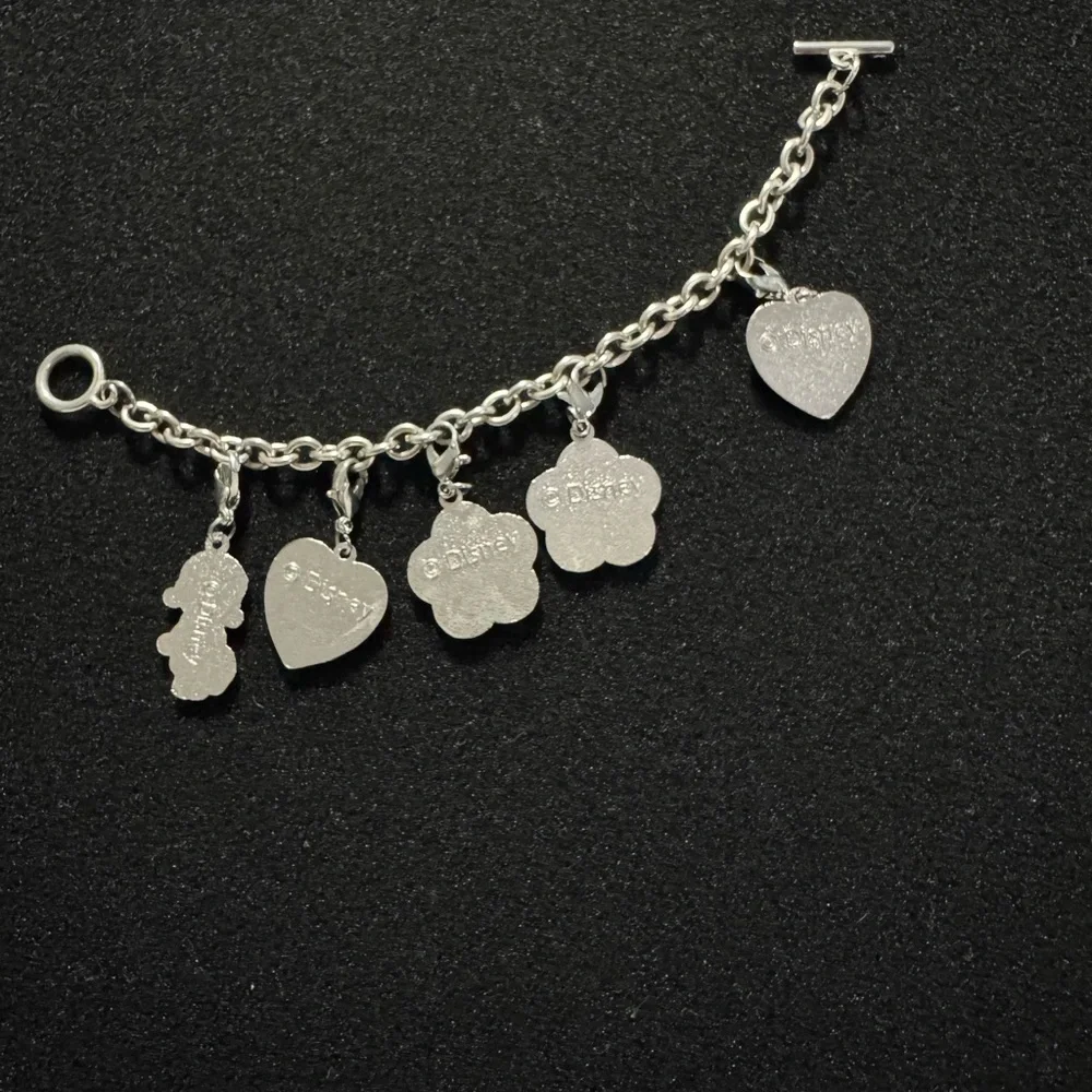 Doc McStuffins multi Charm Bracelet silver color 6.5 inches long